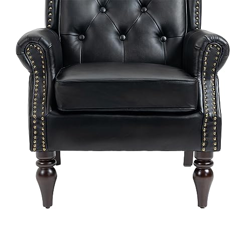 Sillón Plegable Acabado Botones Negro miniatura 6