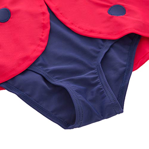 stylesilove Toddler Kids Girl Cute and Fun One-Piece Swimsuit with Hat 2pcs Set Bathing Pool Beach Swimwear4