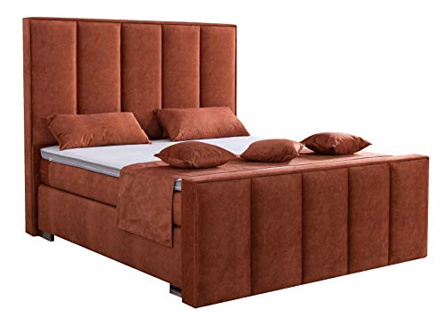 AUKONA Boxspringbett Cleopatra 100x200 mit Fußteil, Farbe wählen und...