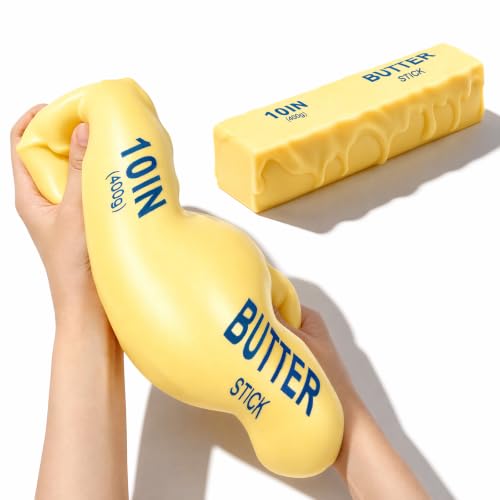 10in Giant Butter Squishy, Jumbo Melting Squishy Stress Balls