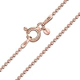 PREMIUM SCHMUCK - handgefertigt aus 925 Sterling-Silber und überzogen mit 14k Roségold-Tönung. Robuster, langlebiger Schnappverschluss Strammer Verschluss, um das einfangen von Haaren im Material zu verhindern.