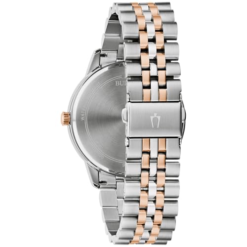 Image of Bulova Men's Dress Classic Diamond Watch, 3-Hand Date Quartz Watch, Stainless Steel Bracelet, 41mm