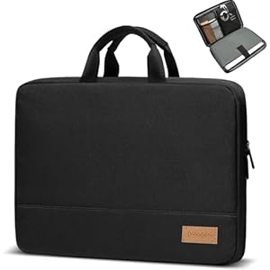 Bagasin Laptop Sleeve Case, 15 15.6 16 inch TSA Laptop Sleeve Water Resistant with 4-layer Protection, Computer Carrying Bag Compatible with MacBook, HP, Dell, Lenovo, Asus Notebook