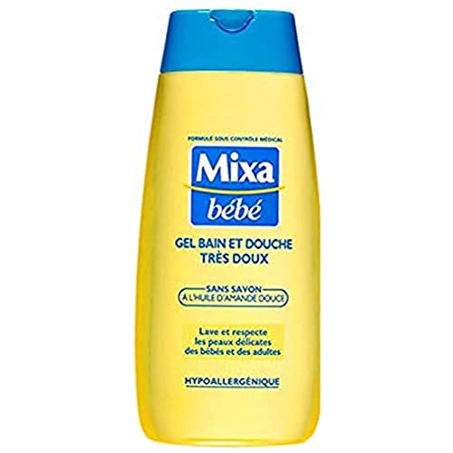 Mixa Bébé Gel Bain et Douche Très Doux 200ml pour la peau sensible du nourrisson