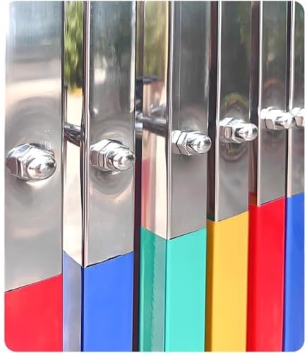 Ayarlanabilir Geri Çekilebilir Metal Bariyer - Garajlar ve Girişler için Taşınabilir Paslanmaz Çelik Katlanır Kapı (1.5x3m) - Genişletilebilir Geçici Güvenlik Çiti ve Güvenlik Kapısı - Görsel 5