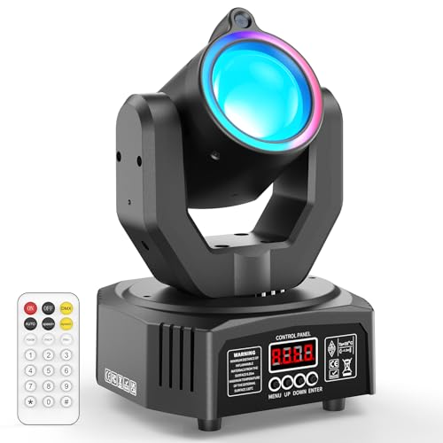 🟡【Modalità di Controllo e Funzionamento Versatili】Goditi un controllo flessibile con diverse modalità: Auto-Auto, Attivazione sonora, Master-Slave, controllo d-mx512 (13CH) e comodo telecomando wireless (portata 1-8 m). Il display a 4 cifre garantisce una facile configurazione e monitoraggio.