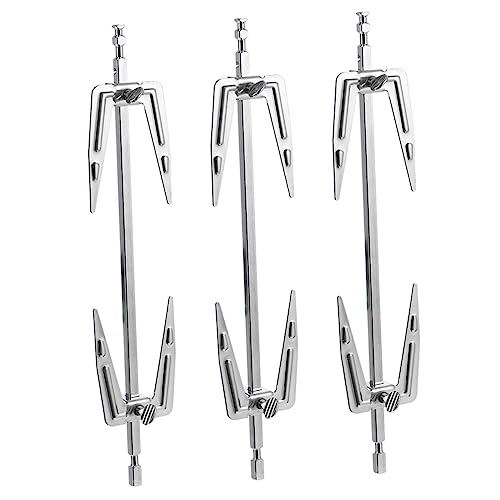 Abaodam 3pcs Stainless Steel Air Fryer Bbq Forks Rotating Meat Forks for Outdoor Grilling Accessories for Electric Oven Air Fryer Easy to Clean and Use for Bbq Parties
