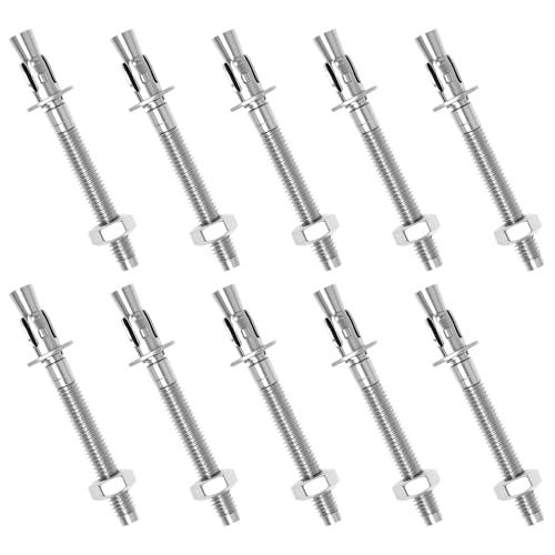 10 Stück Schwerlastdübel M8 X 8cm Edelstahl, Schwerlastanker M8...