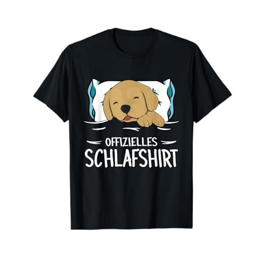 Offizielles Schlafshirt Hund Golden Retriever Welpe Labrador T-Shirt