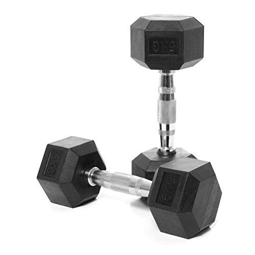SX Fitness Rubber Coated Hex Dumbbells 5 KG X 2 (Total 10 KG) Cardio Aerobic Training & Fitness (B08LVXH1JH) Amazon Price History, Amazon Price Tracker