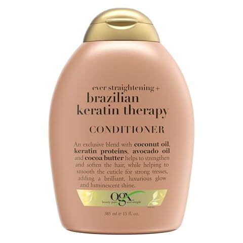 OGX Ever Straightening + Brazilian Keratin Therapy Hair-Smoothing Conditioner Cover