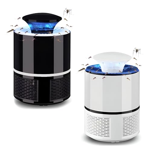 Lampada Antizanzare UV Silenziosa con Aspirazione USB Trappola per Zanzare
