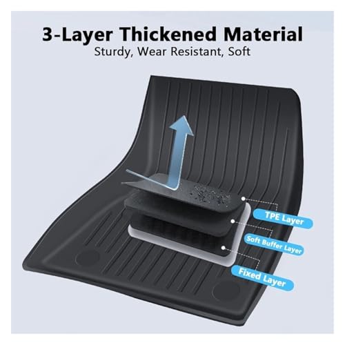 Tapis de sol Tesla Model Y 2025 anti-salissure protection coffre TPE étanche - 7