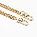 M-W 23.6" DIY Iron Lantern Chain Strap Handbag Chains Accessories Purse Straps, with 2pcs Metal Buckles (Gold)
