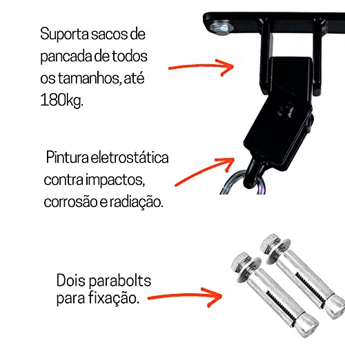 Suporte Articulado Para Saco de Pancada Boxe - Gancho de Teto - Para Cadeira Suspensa Rede Gorilla