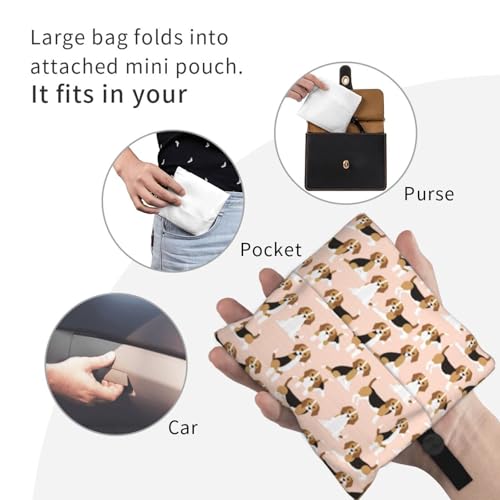 Sac fourre-tout pliable VOSERY Beagle pour simplifier vos courses au supermarché