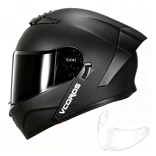 VCOROS Klapphelm Motorrad VS208 Integralhelm Adult ECE 22.06 Zertifiziert