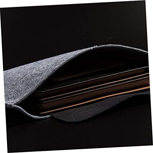 NUOBESTY Document Carrier Bag Felt File Folders Paper Organizer Teacher Tote Bag Letter Briefcase School Supplies Eco-Friendly Felt Light Grey4