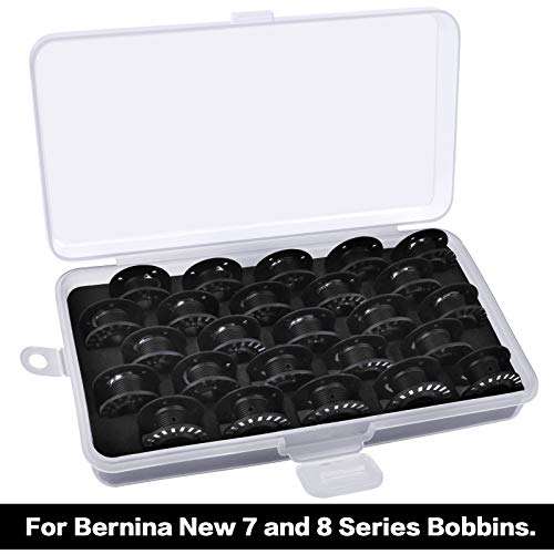 Bobbin Case For Bernina New 7 And 8 Series Jumbo Bobbins Storage Holder Sewing Box Thread Organizer Holds 25Pcs Bobbins For Sewing Machine- 2Pack(Box Only) #TOP3
