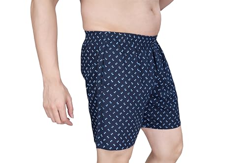 Image of Nermosa Pure Cotton Comfortable & Breathable Printed Regular Shorts /Boxer for Men, Pack of 3