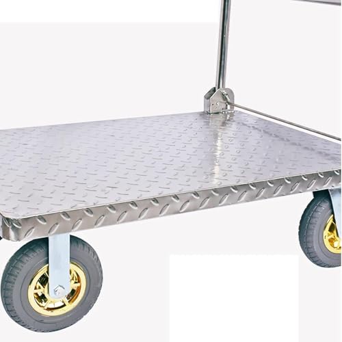 Chariot à main à plateau en acier inoxydable 304 de qualité supérieure - 4