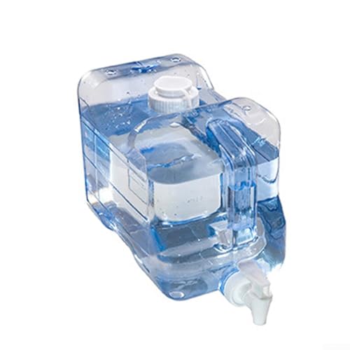 Tanque dispensador de agua para refrigerador, recipiente de almacenamiento de bebidas de plástico de gran capacidad con grifo para jugo, leche y agua en el refrigerador, 3-7,5 L (5,7 L)