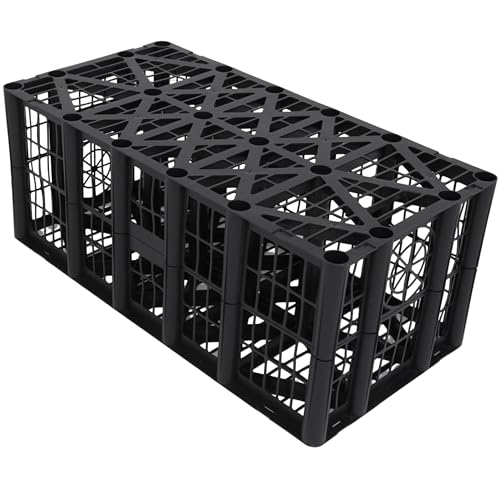 Heavy Duty Soakaway Crate 192L - Plastic Modular Ground Stabilisation Soakaway Drainage 100cm x 50cm x 40cm (39.4x19.7x15.7) - Prevents Waterlogging & Soil Movement - Ideal for DIY or Trade Use