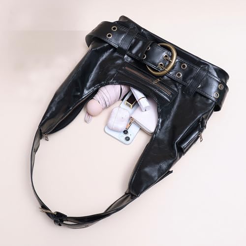 Sac à main evening pour femme rétro avec boucles et rivets
