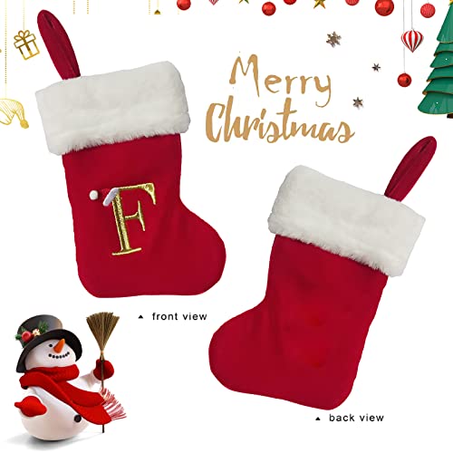 TWSANTAMAS Monograma Mini meias de Natal super macias de pelúcia Natal meias personalizadas letras b