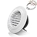 Weiworld Soffit Vents 4 Inch, Round Air Vents Louver with Mesh Screen ABS Grille Air Exhust Vent for Bathroom Exhaust Vent Home Air Ventilation System (Diameter 100mm)