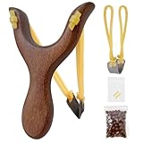 Solid Wooden Slingshot with Classic Construction Hunting Slingshot for Catapult Game, Outdoor, Hunting-for Adult
