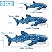 Mukouxun 39 Inch Whale Shark Stuffed Animal – Giant Plush Shark Pillow Toy, Realistic Big Whale Shark Plushie for Kids and Ocean Lovers, Large Cuddly Gift
