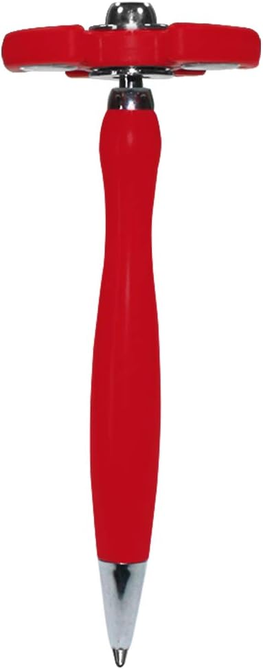 AAkron Halcyon Soft Touch Fidget Spinner Pen, Set of 3, Colors May Vary (spinner color may not match the barrel color)
