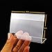 Airgoesin 20pcs Acrylic Sign Display Holder Price Name Card Label Slant Back Tag Stand 9cmx6cm