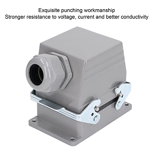 Conector de carga pesada de aluminio Jeanoko impermeable de 16A y 500V 5