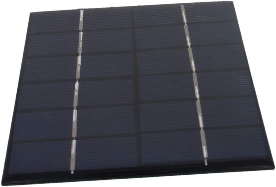 Heyiarbeit 5 Pcs 6V 1W Mini Polysilicon Epoxy DIY Solar Panel Module 110mm x 60mm/4.33" x 2.36" for Cell Charger
