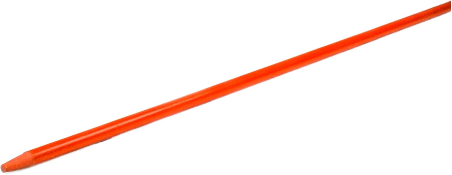 5ft Orange Pro Snow Stakes - 60" x 5/16" Driveway Markers, Pointed Tip, Hy Viz Reflective Tape, Armor Cap (Choose Quantity) (50)