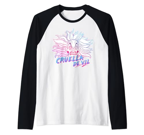 T-shirt baseball Disney Villains Cruella confortable pour look fan discret
