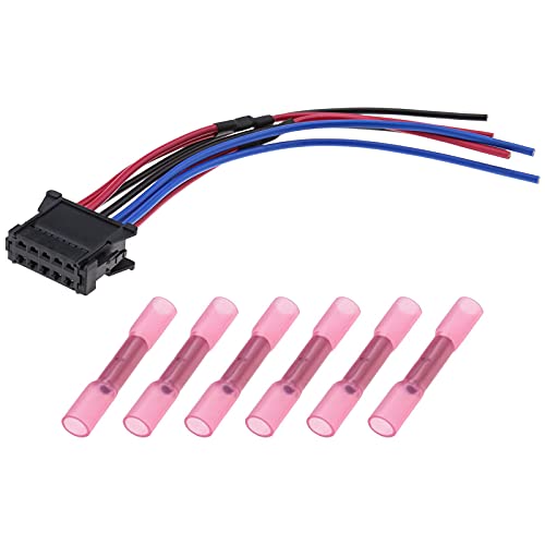 Câblage de résistance de Moteur de soufflerie avec connecteur 50 mm²-1,50 mm² Connecteur de réparation de Faisceau de Queue de Cochon 8200729298 Compatible avec Renault Megane Clio Scenic Twingo