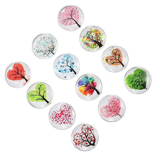 Beatifufu 12 Piezas Imanes para Frigorífico de Cristal con Diseño de Amor de Decoración para Fotos y Resistentes Daños para Superficies Metálicas