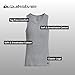 Quiksilver Undershirt Tank Tops for Men - 5 Pack Lightweight Ribbed Tanktops
