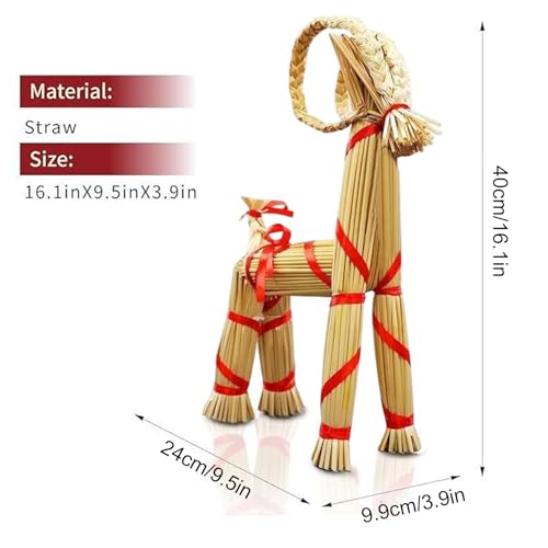 Article de décoration de Noël en paille : offrez le charme de la chèvre suédoise - 7