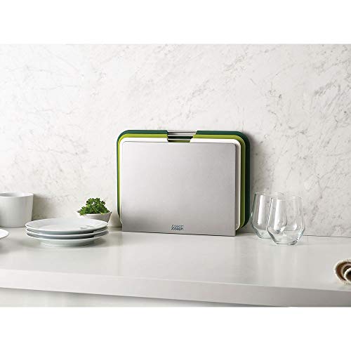 Joseph Joseph Nest 3 Piece Color Coded Cutting Board Set With Storage Stand, Large - Green by Joseph Joseph - Image 3