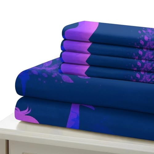 Housse de couette danseuse hypoallergénique anti-acariens microfibre douce lit simple zip - 7