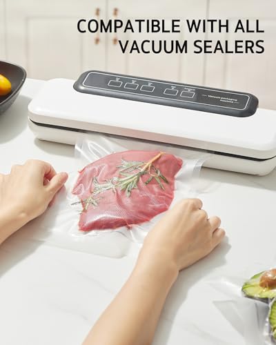 [2025 Upgraded] Syntus 11\" x 150\' Vacuum Sealer Bags for Food with Cutter, Vacuum Sealer Bags Roll Keeper BPA-free Heavy-duty Commercial Grade for Food Storage, Meal Prep and Sous Vide - Thumbnail 7