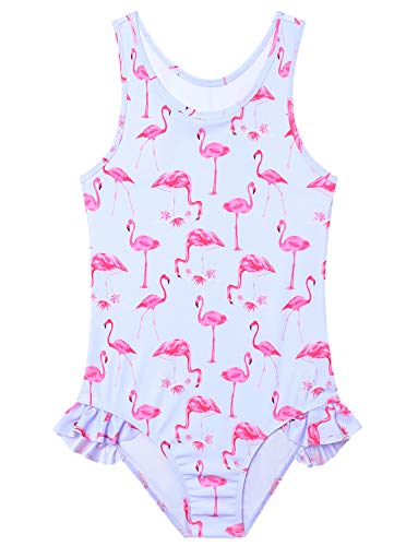 Image of QPANCY Girls Swimsuits Unicorn Bathing Suits Toddler Kids One Piece Swimwear