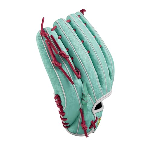Wilson Spring 2025 A2000® SCOT7SS 12.75” Outfield Baseball Glove - Left Hand Throw, Seafoam/Flamingo/White by WILSON - Image 5