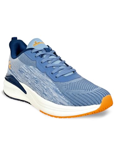 Allen Cooper Training,Walking,Cricket,Gym,Sports Comfortable Running Shoes for Men(851|Grey|Navy Size-6,7,8,9,10)