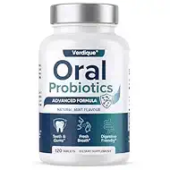 Oral Probiotics for Mouth Bad Breath for Adults, 120 Tablets Dental Care Probiotics with 11 Billion CFU for Chronic Halitosis, Teeth & Gums Health