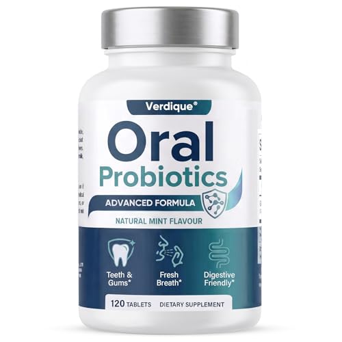 Oral Probiotics for Mouth Bad Breath for Adults 120 Tablets Dental Care Probiotics with 11 Billion CFU for Chronic Halitosis Teeth & Gums Health